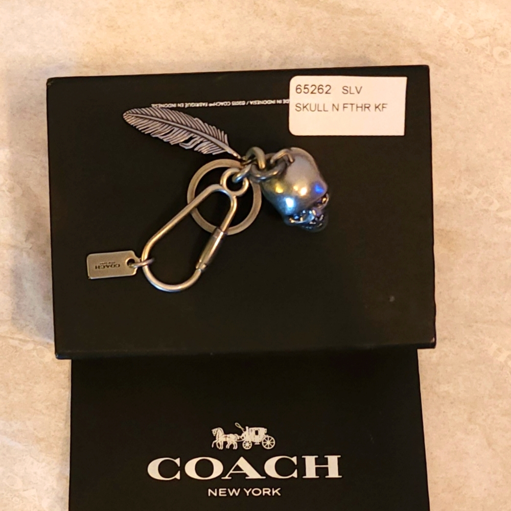 ☆Coach Skull & Feather Bag Charm☆